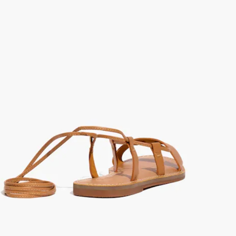 MADEWELL THE BOARDWALK Lace Up Leather Sandals Size 9.5 - Picture 3 of 16